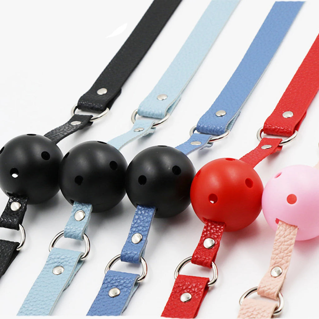 BDSM Soft Silicone Gag Ball Woman SM Slave Sexy Gag Oral Fetish Sex Toys For Couples Oral Fixation Bondage Restraints Erotic Toy