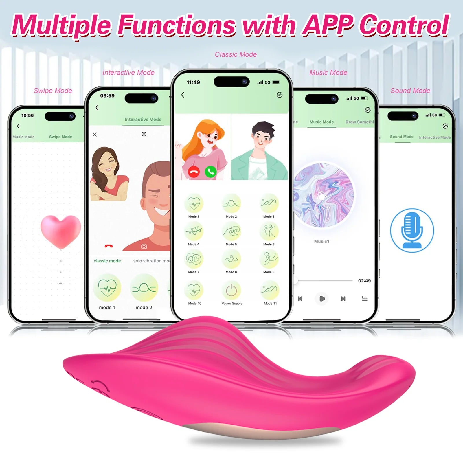 Mini Wearable Vibrator for Female Clit Stimulator Wireless Bluetooth APP Control Vibrating for Women Masturbator Adult Sex Toys
