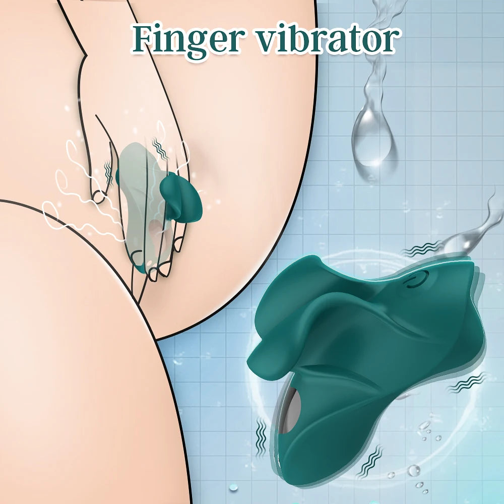 Mini Finger Vibrator Adult Sex Toys for Women 9 Vibrating Modes Bullet Nipple G Spot Clitoral Stimulator Adult Couples Pleasure