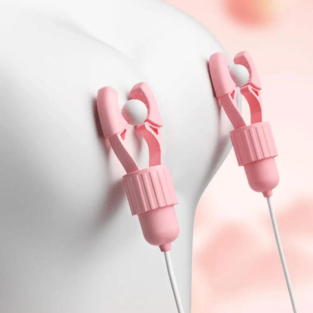 Nipple Vibrator Vibrating Clamps Clitoral Clip Breast Massage Clitoral Stimulation Masturbator Female Sex Toy for Women Adult18+