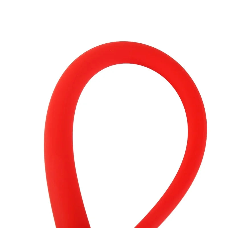 Red Boutique Silicone BDSM Whip Erotic Sex Toys with Mute Ball Mouth Gag for Couple Flirt Spanking Chastity Sex Accessoires