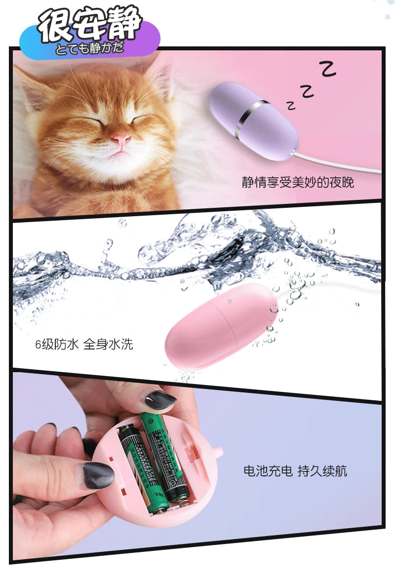 Mini Bullet Vibrator Sex Toys for Woman Remote Control Vibrating Eggs Dildo Clitoris Stimulator G- Spot Vibrators Women