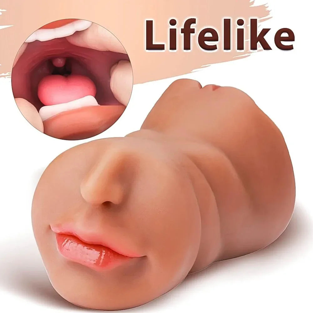 Masturbation Stick Male Masturbator Artificial Vagina Simulator Realistic Rubber Vaginal Industrial Pussy Sex Toys For Men Adult