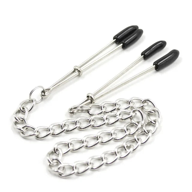 Bdsm Bondage Choker Collar with Nipple Clamp Breast Clip Chain Fetish Slaves Flirt Adult Games Erotic Tools Sex Toys for Couples