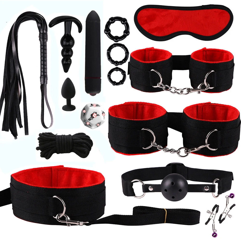 Sex toys for women BDSM sexual couples kit erotic accessories handcuffs for session Anal plug sex game Adult Sexy Toys sexy shop