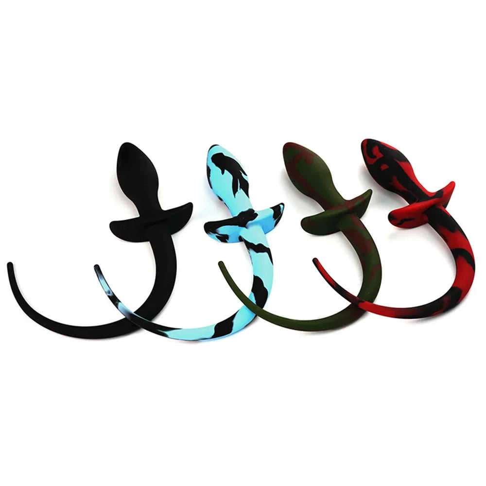 New Dog Tail G-spot Stimulator Women Men Gay Sex Game BDSM Erotic Butt Plug Adult Toys Sex Shop Prostate Massager Silicone Ring