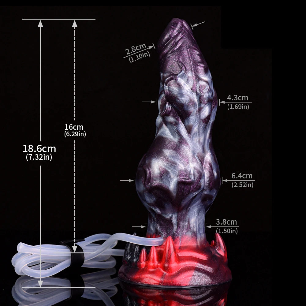 SMMQ Silicone Squirting Dildo With Dog Knot Ejaculation Penis Female Vagina Masturbation Adult Sex Toy Shop 18