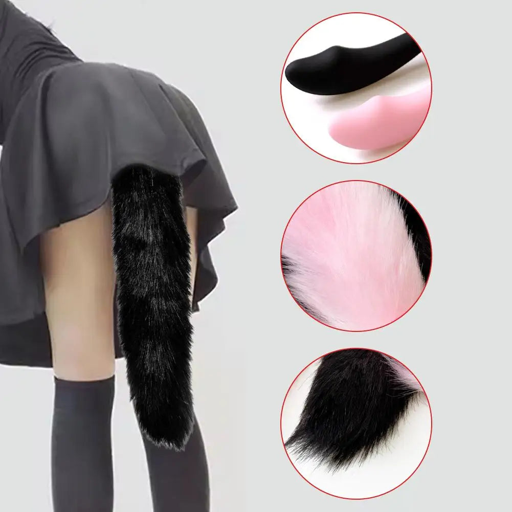 Silicone Sexy Fox Tail Anal Plug Anal Dilator For Women Men Butt Plug Dildos Small Tail Anal Plug Cosplay Sex Toys For Adult