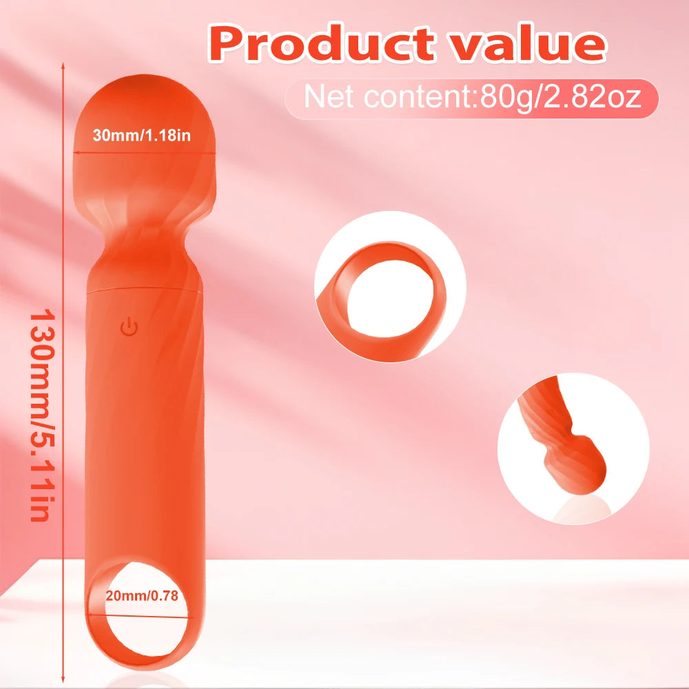 Mini Magic Wand Vibrator Sex Toys for Women Clitoris Stimulator AV Stick G Spot Vagina Massager Vibrating Dildo Masturbator