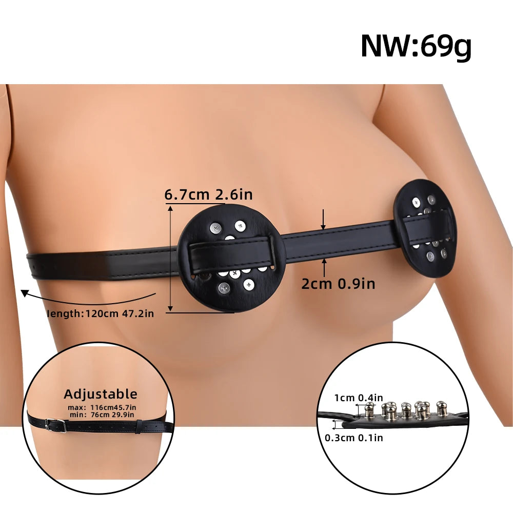 ANOSX Breast Bondage Harness Belt Sexy Exotic Clothing BDSM Bra Chest Straps Leather Bed Restraint Sex Toy Gothic Clothing ﻿