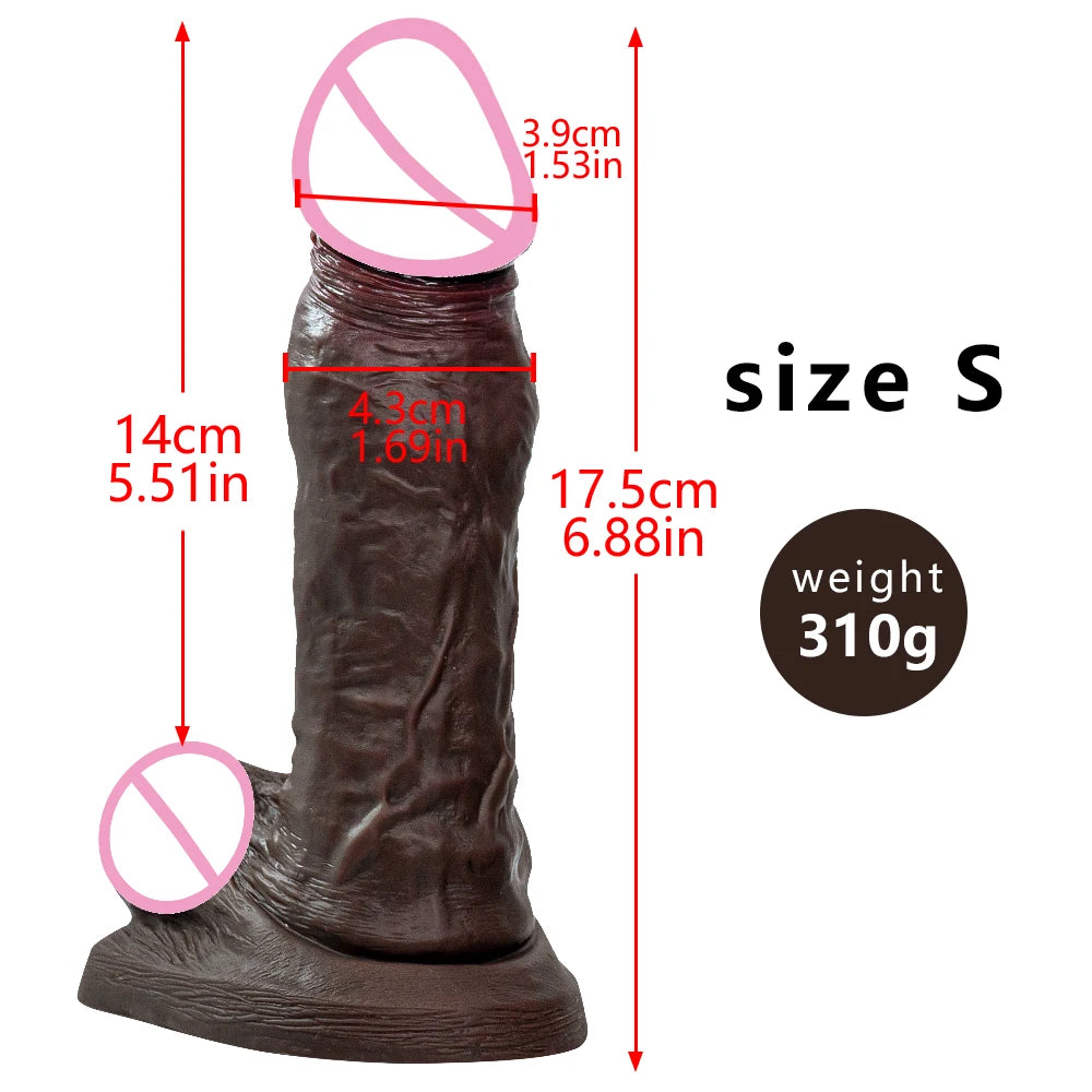 Soft Big Dildo Realistic Slicone Male Artificial Penis With Suction Cup Dick For Woman Masturbator Adult Sex Toys Stiff Dildos