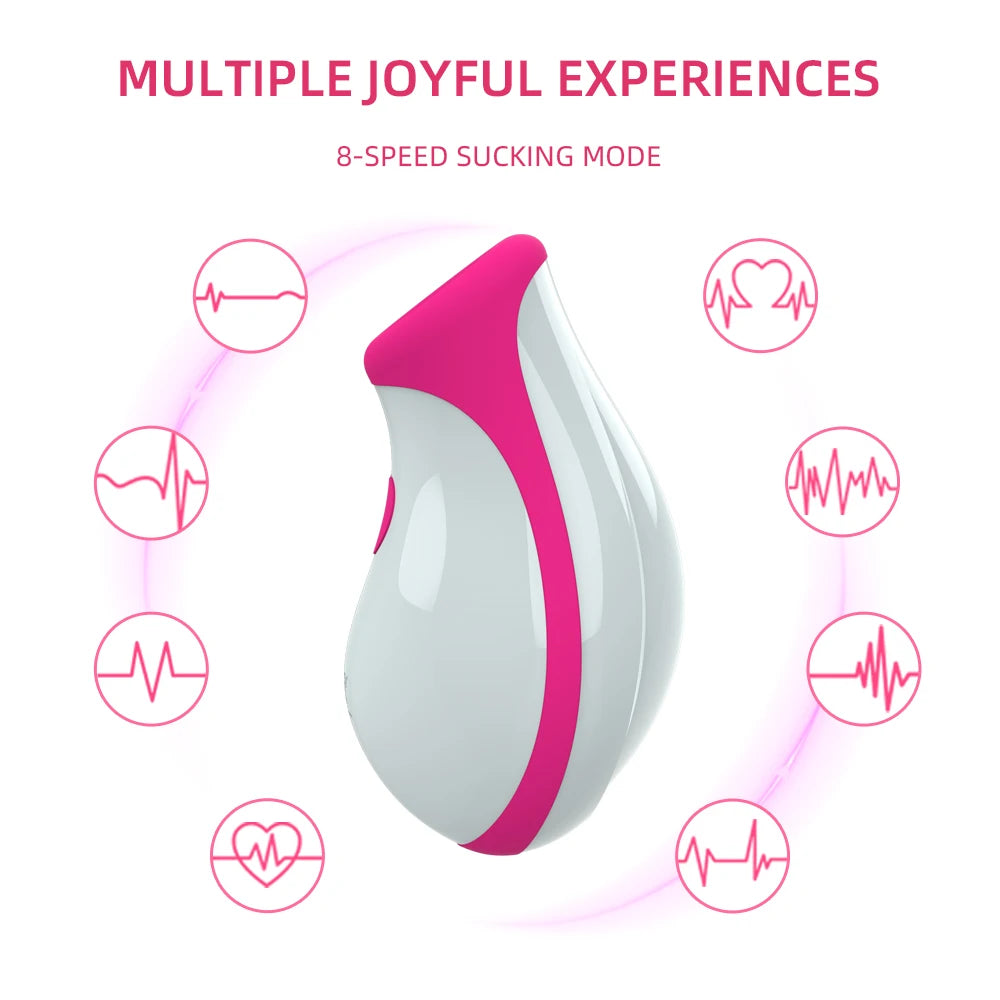 Clitoral Sucking Vibrator 8 Speeds Vibrating Sucker Oral Sex Nipple Clit Stimulator Female Erotic Masturbator Sex Toys for Women