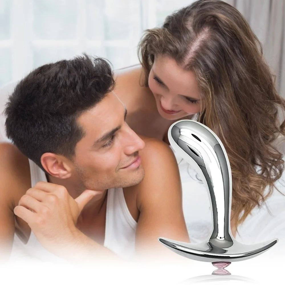 Metal Dildo Stainless Steel Anal Plug Butt Plug Prostate Massage Adults Sex Products Anal Trainer Sex Toys For Female Male Gay