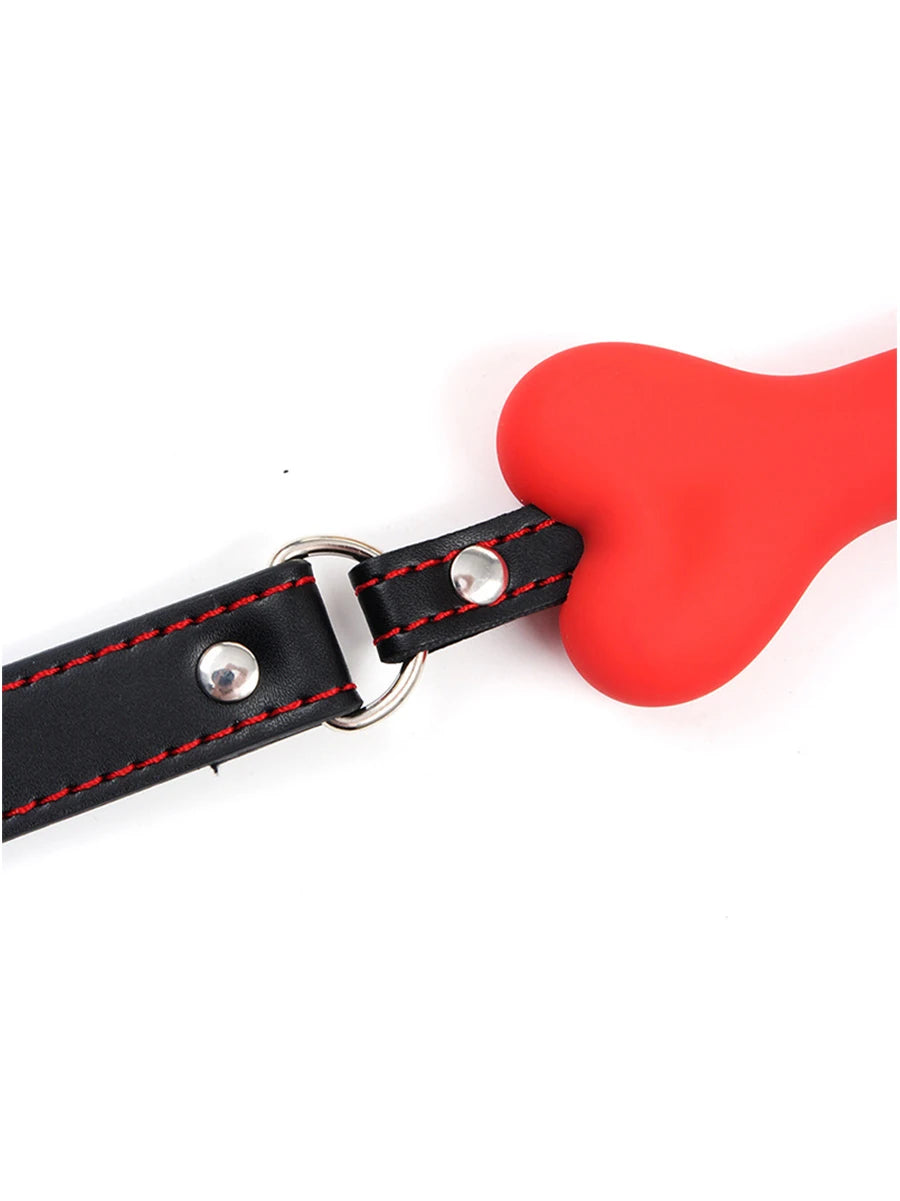 "Be My Little Dog" sex toys  silicone Bone shaped silicone stopper, Silicone mouth plug, adult SM tools, flirting character