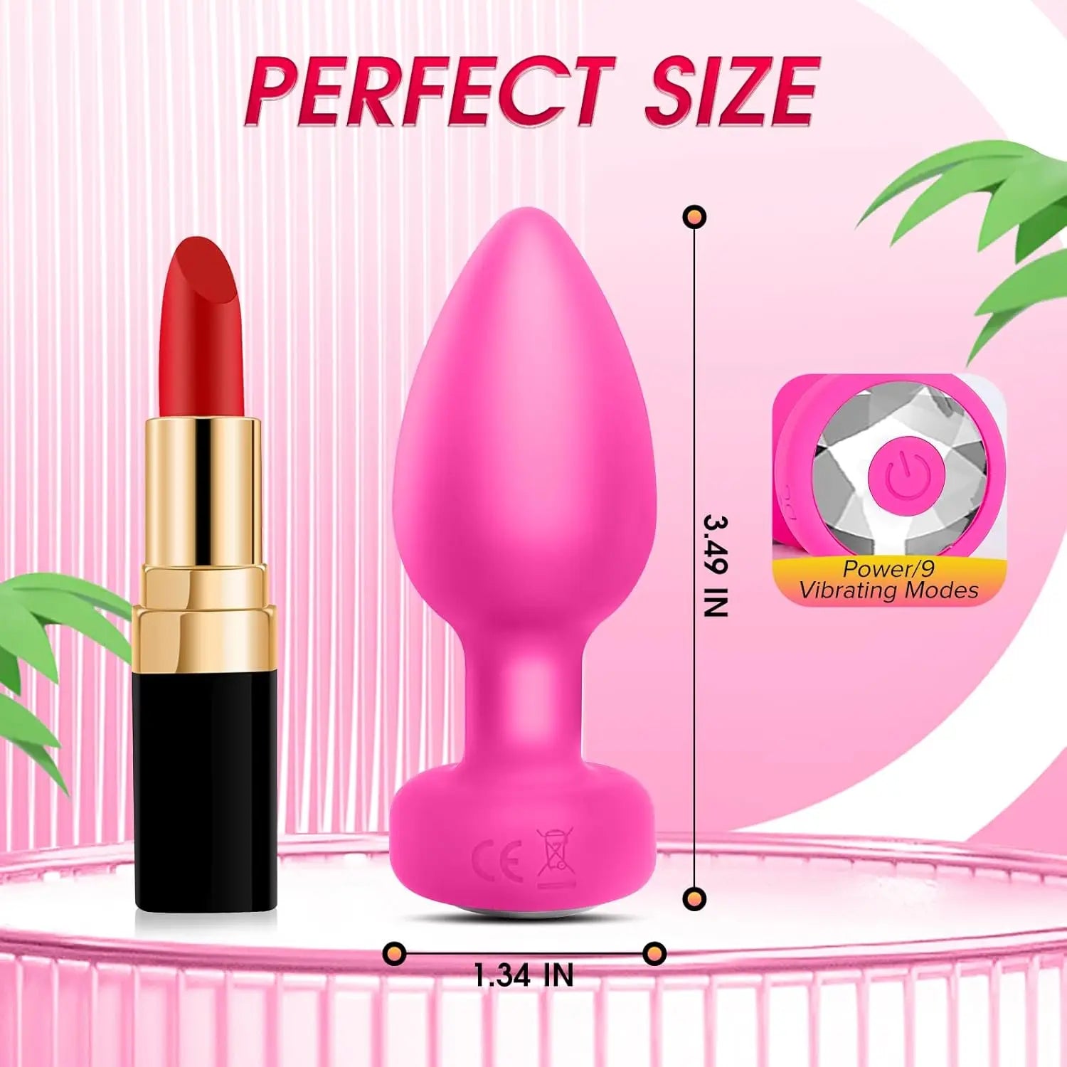 Adult Sex Toys Vibrating Anal Plugs Sex Toys Anal Massage Devices for Backyard Use Soft Rubber for Masturbation