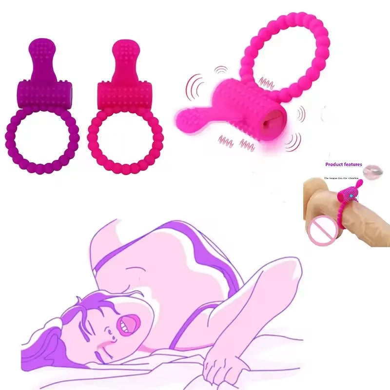 Adult Games Cock Ring Penis Sex Toy Cockring Vibrating Man Ring Vibrator For Couples Ejaculation Delay Enhancement Pleasure