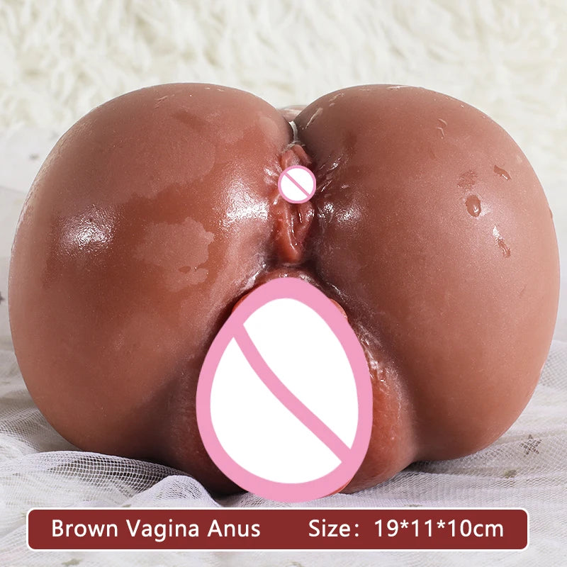 3D Realistic Vagina Adult Product Artificial Vaginal Deep Throat Sex Toys for Men Dual Channel Male Masturbator Masturbation