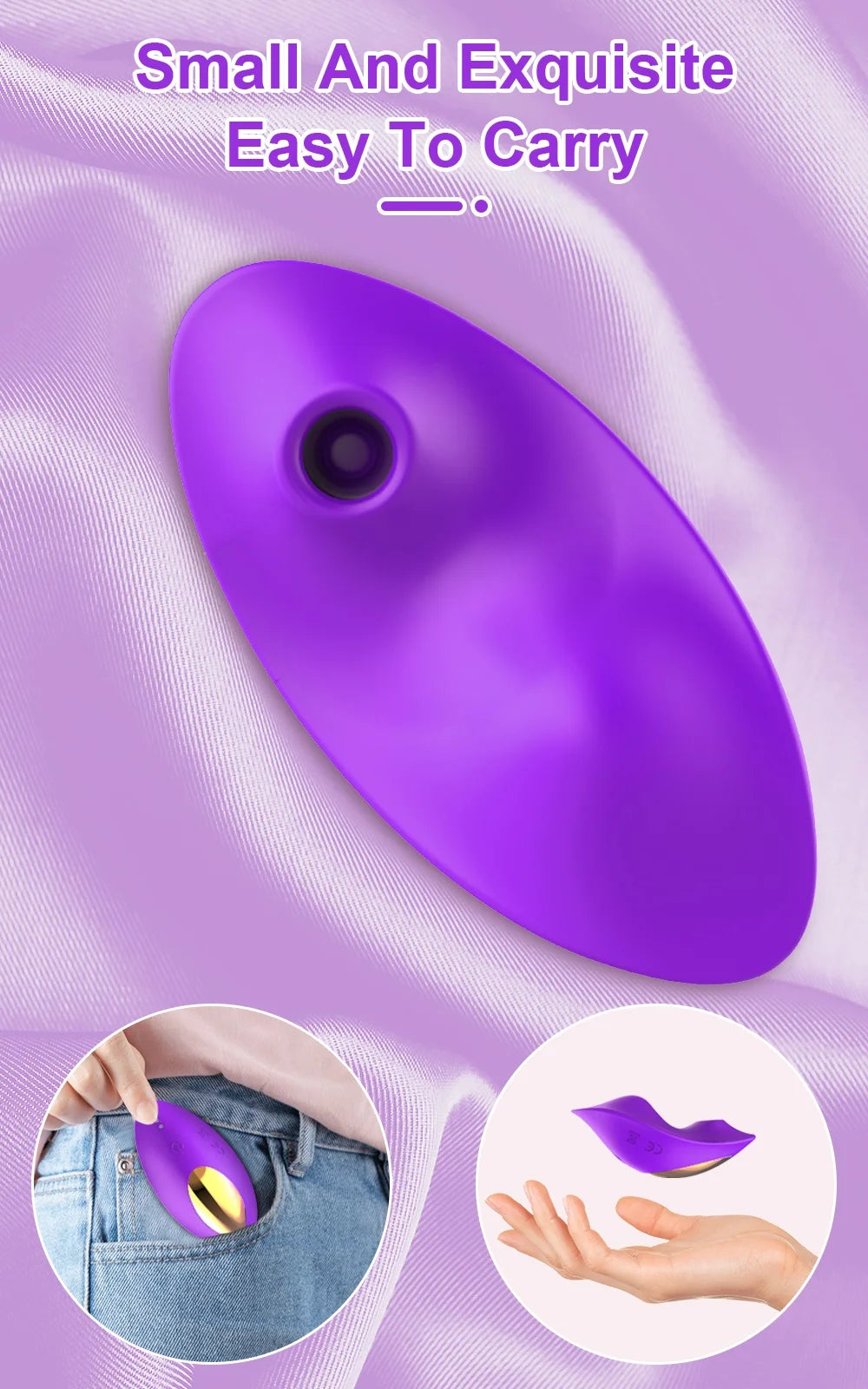 2 in 1 Sucker Vibrator Wearable Clit Sucking Vibrator Vagina Clitoris Stimulator Female Masturbator Sex Toy for Adults Couples