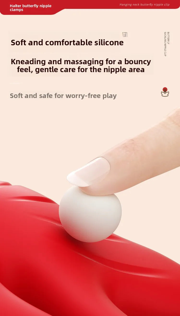 Nipple Clamp Vibrator Breast Stimulatior Magnetic Nipple Clip Sex Toys Necklace for Clitoris Anal Erotic Toys Adults for Couples