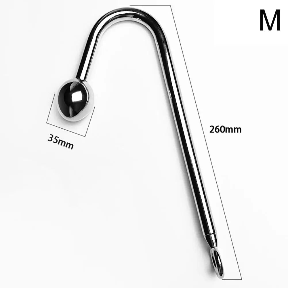 Stainless Steel Anal Hook Anus balls Metal Anal Dilator Butt Plug Big Anal Beads prostate massager insert Anal sex toy for Adult
