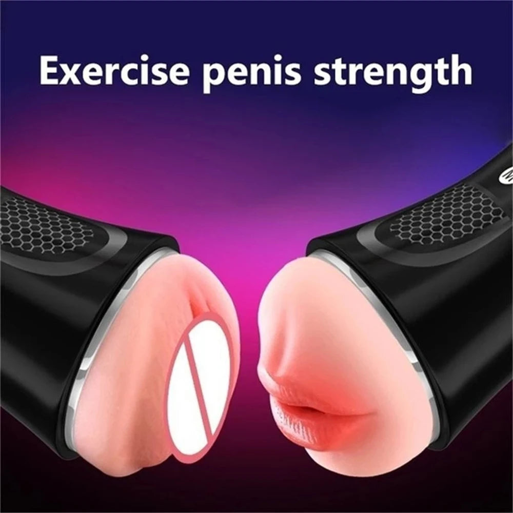 Masturbator for Men Pocket Pussy Sex Toys Real Mouth Vagina Vacuum Sucking Blowjob Sex Machines Male Masturbation Cup Adults 18