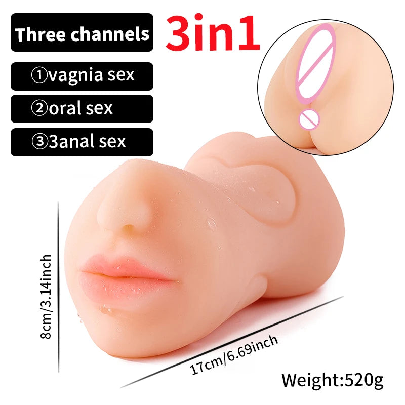Artificial Vagina Pussy Vagina Sextoys Silicone Male Masturbators for adults 18 sucking machine sexulaes toys Sex Toys for Men