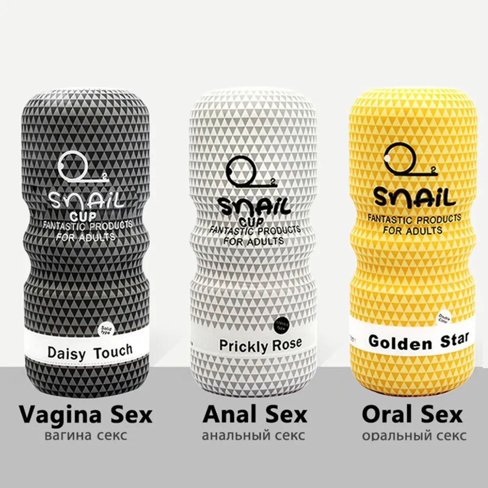 Male Masturbator Realistic Vagina Pussy Anus Anal Oral Masurbation Machine Snail Aircraft Cup Sex Toys for Men 18 Adult Supplies
