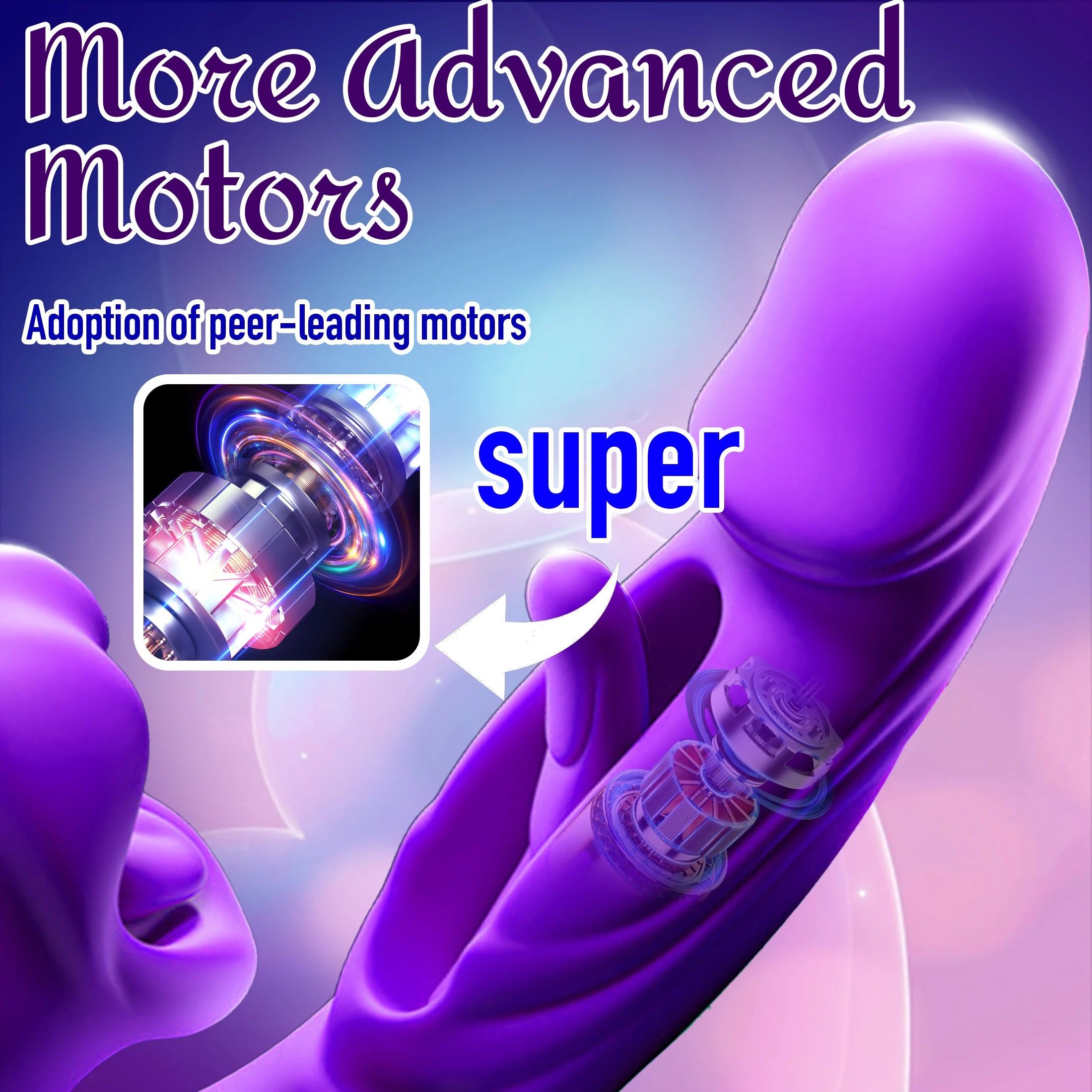Adult Toy 4-in-1 Vibrating Massager Multiple Frequencies Stimulates G-Spot Sucks Clitoris Suitable for Couples' Oral Sex