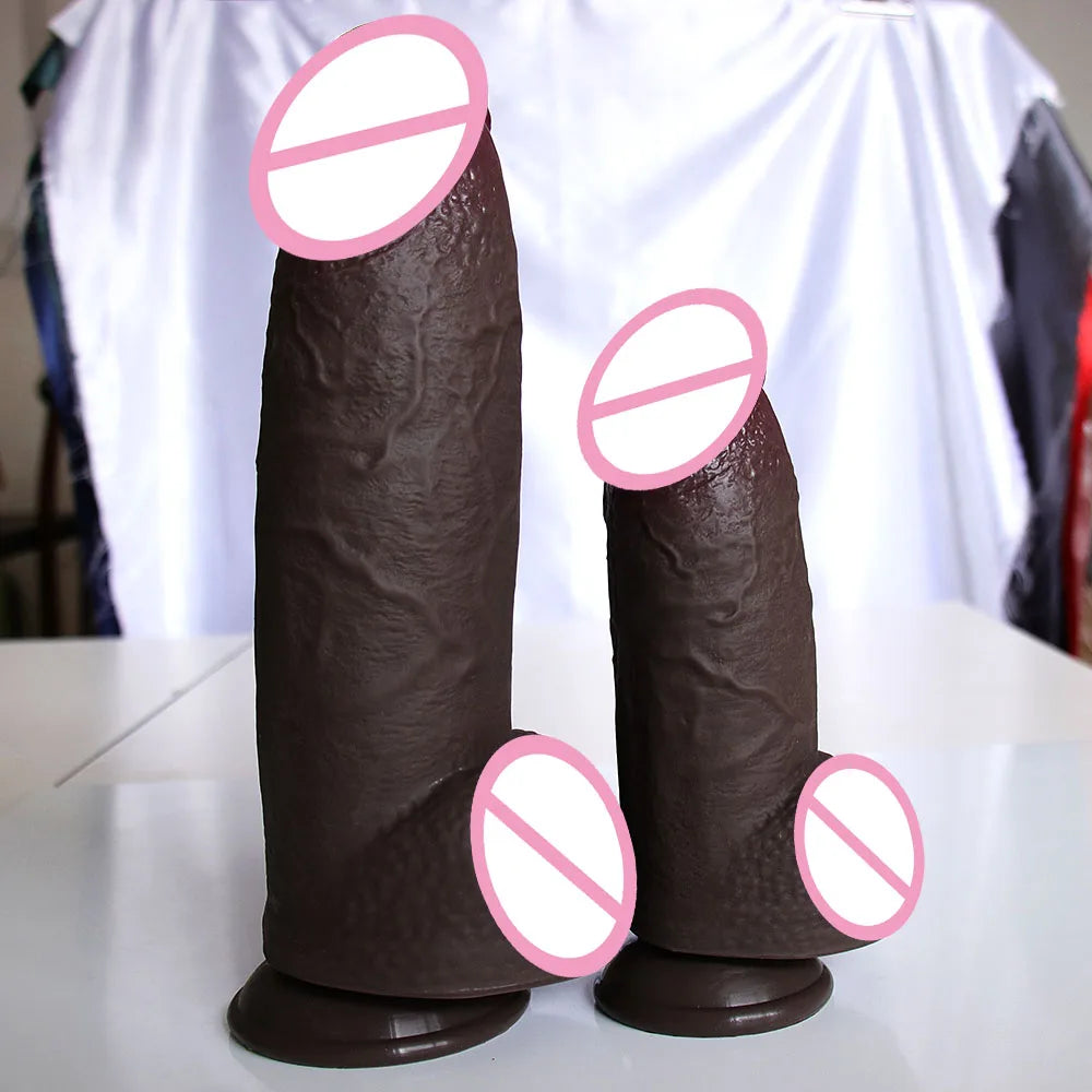 Huge Silicone Dildo Emale Clit G Spot Orgasm Penis with Sucker Female Masturbator Lesbian Anal Adult Vagina Sex Toy Masturbator