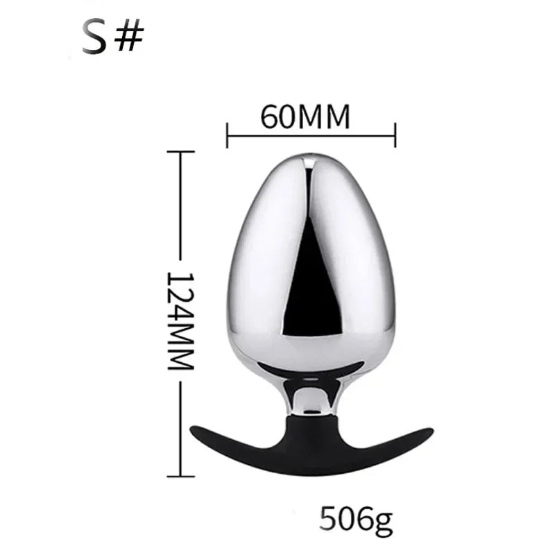 Hot Selling Anal Plug Dildo Huge Fist Strap On Sex Toys For Men/Women Masturbators Stainless Steel Toys Big Butt Plug Wearable