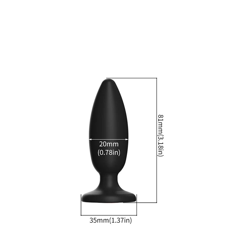 Silicone Anal Plug For Women Anal Vaginal Expander Bottom with colored diamonds Sex Toy Adults Games Couple Tool Erotic Products