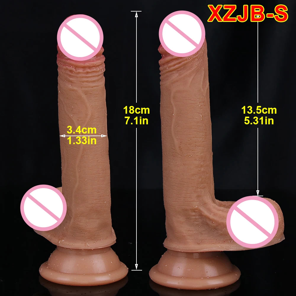 32CM Realistic Silicone Dildo Super Large Penis Sex Toy For Men Women With Thick Glans Real Dong Powerful Suction Cup Stiff Cock
