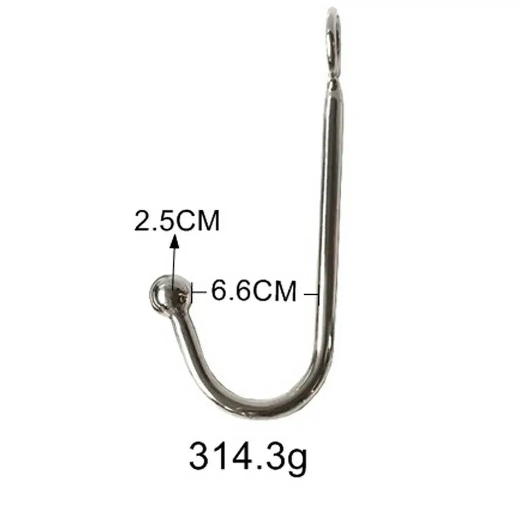 BDSM Stainless Steel Metal Hook With Ball Butt Plug Anal Dildo Vagina Prostate Stimulating Massage Adult Sex Toys For Woman Man