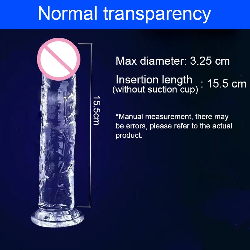 Realistic Dildo Jelly Penis Suction Cup Dildo 7 Size Female Masturbator Clitoral Stimulator Big Dick Lesbian Sex Toys For Women