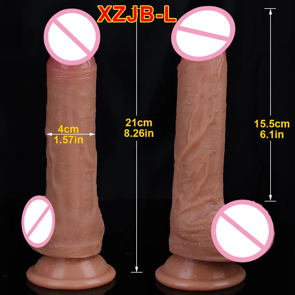 32CM Realistic Silicone Dildo Super Large Penis Sex Toy For Men Women With Thick Glans Real Dong Powerful Suction Cup Stiff Cock