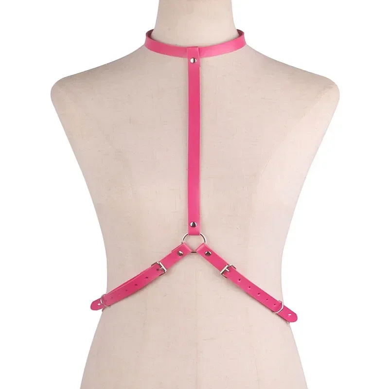 Adult Sexy Underwear BDSM Leather Bondage Lingerie Buttocks Erotic Leg Harness Suspenders Handcuffs Garter Strap For Women Men