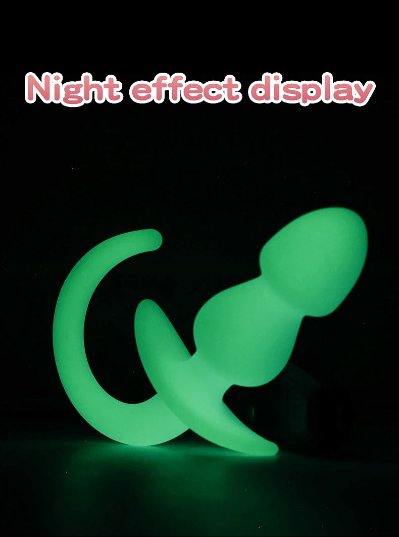 Dog Tail Anal Plug Silicone Butt Plug Puppy Play Anal Accessories Sex Toy for Adult18+ Woman Men Role Play Pup Tail Sex Shop Toy
