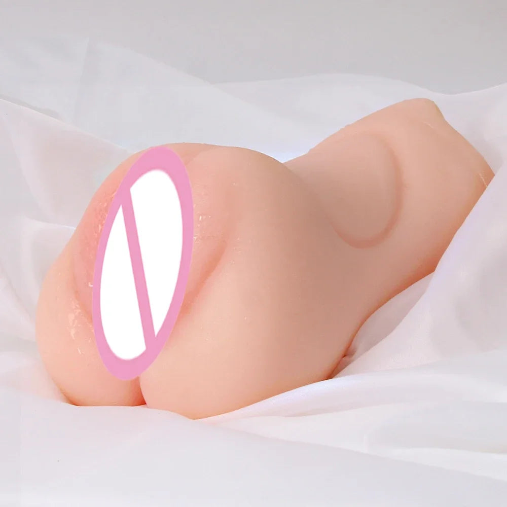 Masturbation Stick Male Masturbator Artificial Vagina Simulator Realistic Rubber Vaginal Industrial Pussy Sex Toys For Men Adult