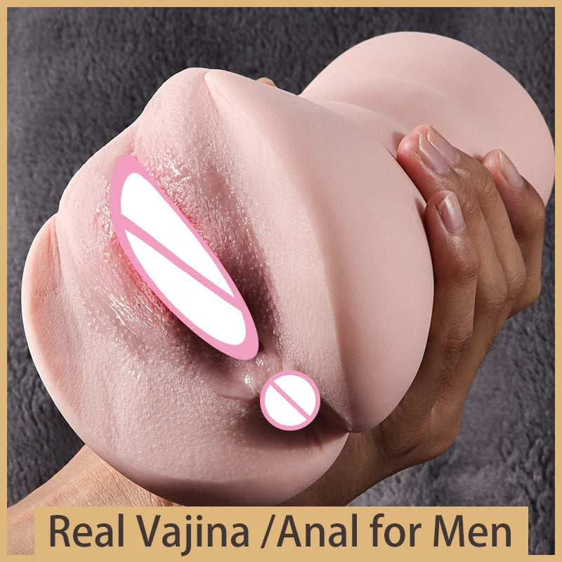 Sex Toys 3D Rubber Vagina Real Pocket Pussy Anal Sex Toys Artificial Vagina Adult Toys For Men Sex Shop Vagina Sex for Men