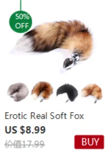 Role-playing Sex Games, Men and Women Sex Toys,1pcs,BDSM Three Size Dog Tail Anal Plug, Animal Tail Butt Plug