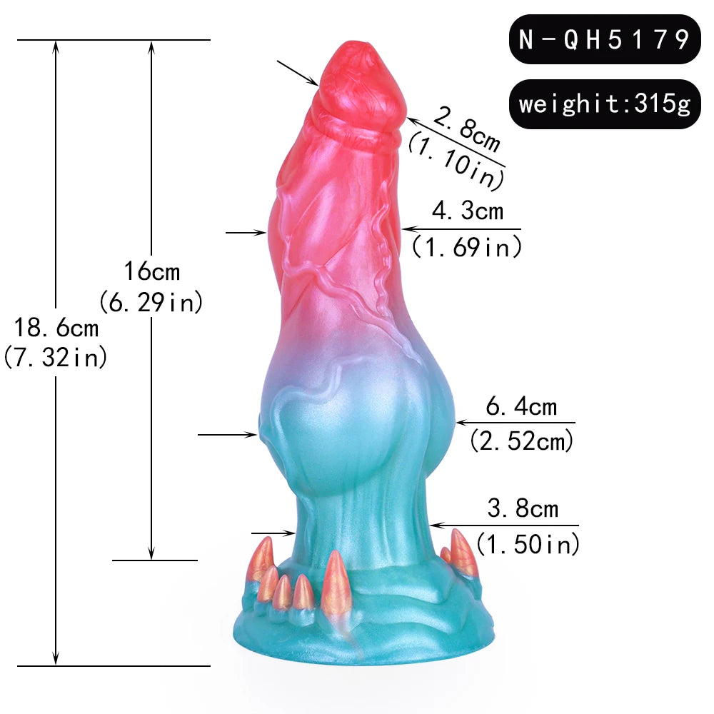 SMMQ Silicone Squirting Dildo With Dog Knot Ejaculation Penis Female Vagina Masturbation Adult Sex Toy Shop 18