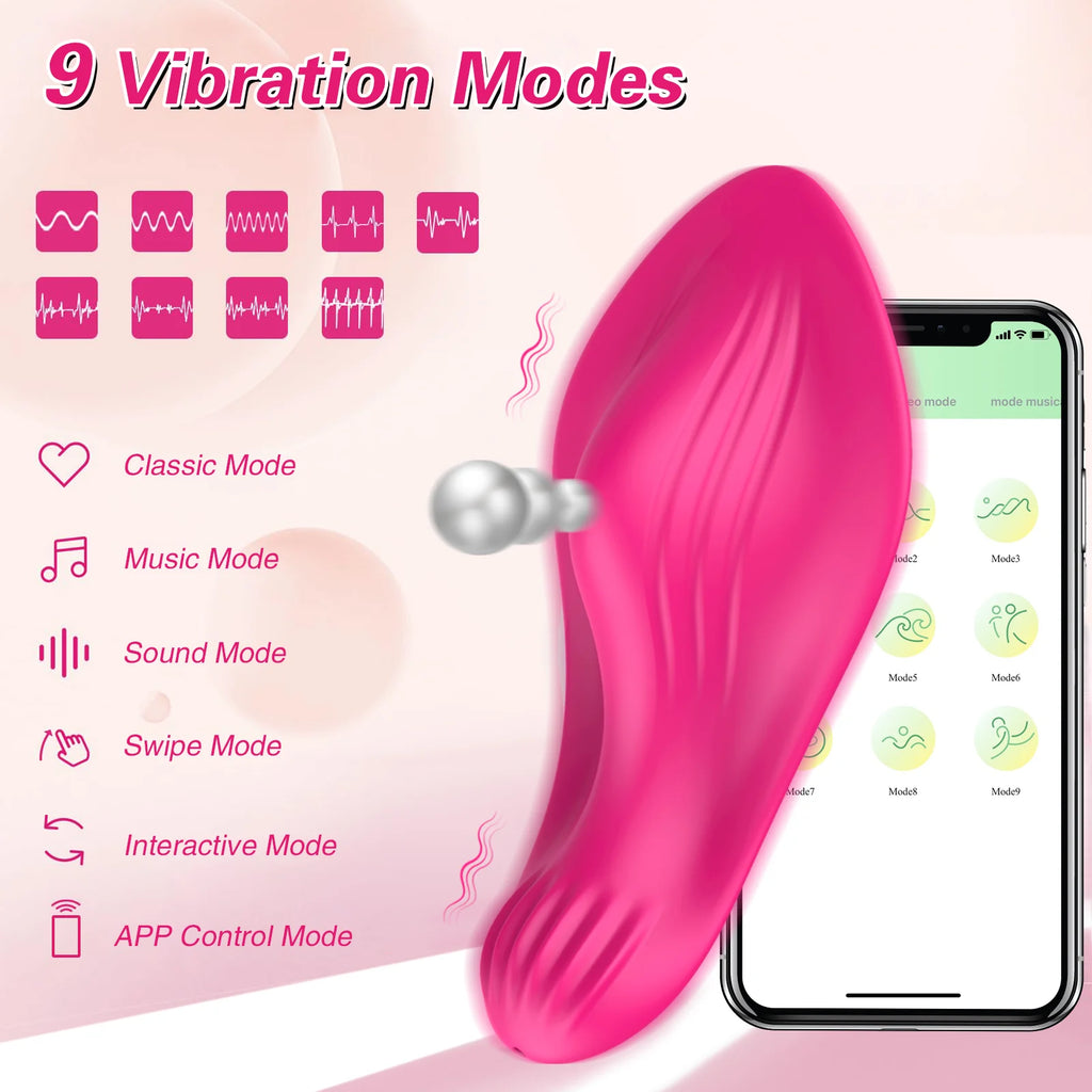 Mini Wearable Vibrator for Female Clit Stimulator Wireless Bluetooth APP Control Vibrating for Women Masturbator Adult Sex Toys