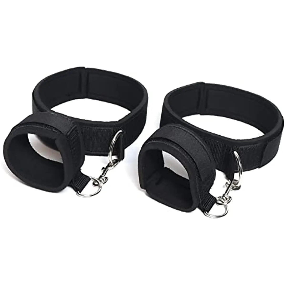 BDSM Sexy Bondage With Handcuffs Ankle Cuffs Adjustable Straps Breast Clip Oral Plug Adult Game Erotic Sex Toy for Women Couples