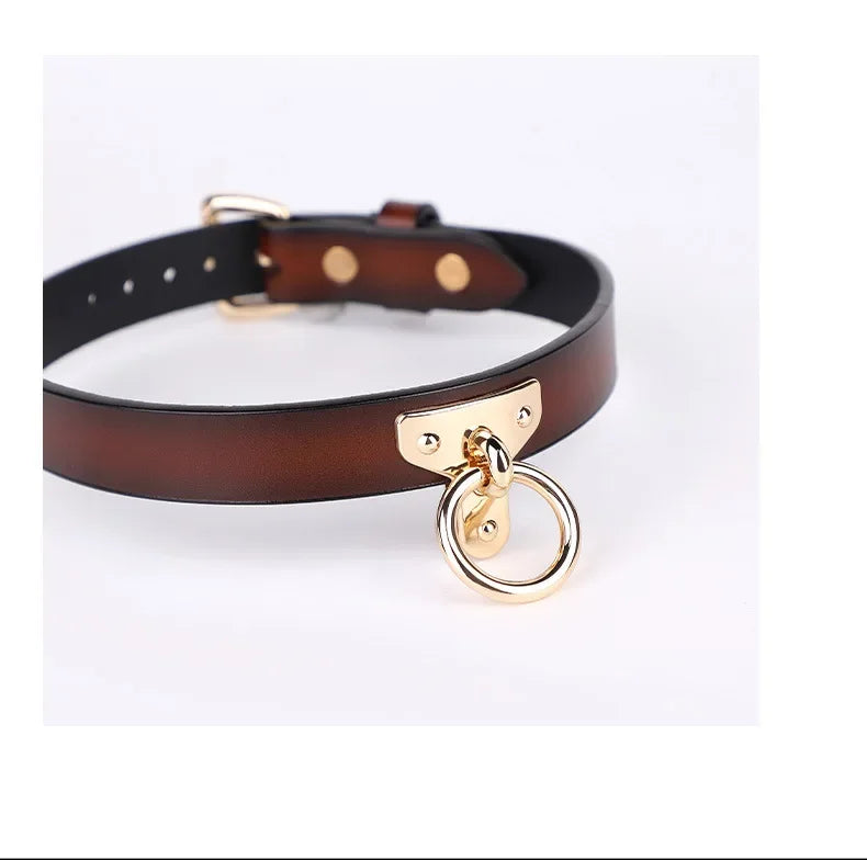 sm props bondage leather collar slave bed neck bondage with belt BDSM erotic sex toys women couple adult games