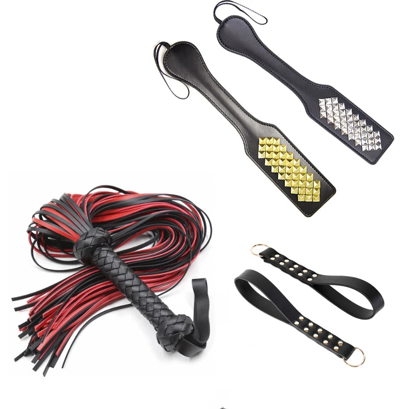 Sex Adult Toys Spanking Paddle for Women Gay BDSM Adult Slave Whip PU Leather Bondage Restraints SM Toys Fetish Flogger Flirt