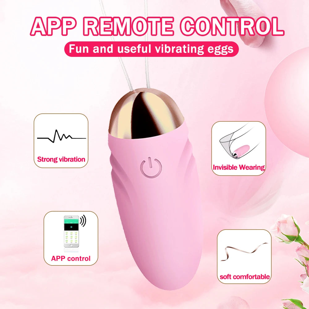 Bullet Vibrator Sex Toys for Woman Wireless Remote Control Vibrating Eggs Dildo Clitoris Stimulator G- Spot Vibrators for Women