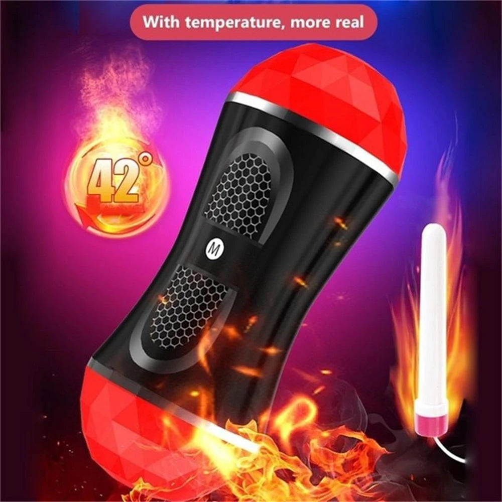 Masturbator for Men Pocket Pussy Sex Toys Real Mouth Vagina Vacuum Sucking Blowjob Sex Machines Male Masturbation Cup Adults 18