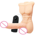 Soft Skin Realistic Penis Sexy Female Vibrating Masturbator Dildo Male Torso Sexsual Love Doll Sex Toys for Women Men 18 Adult