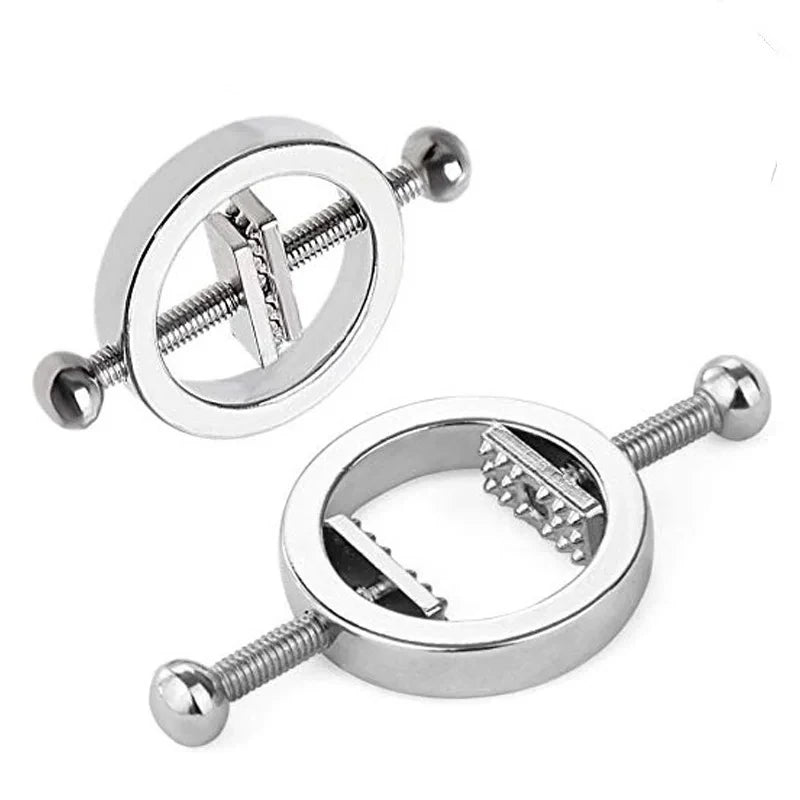 Stainless Steel Adjustable Nipple Clips Erotic Goods Nipple Stimulation Breast Bondage Restraint Fetish Bdsm Sex Toy for Woman