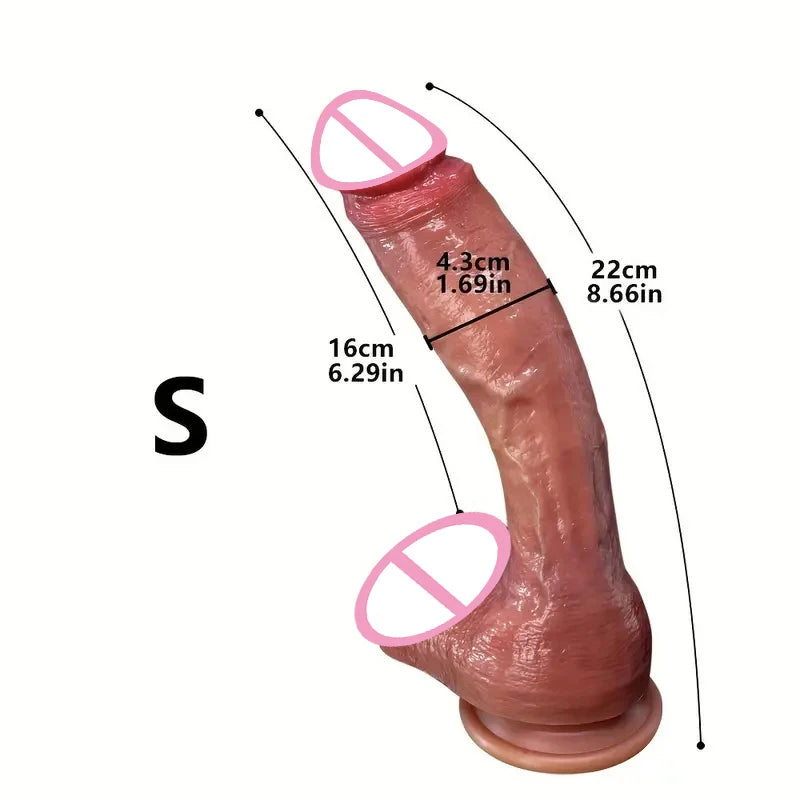 Super Long Skin Dildo Penis Silicone Realistic Sex Toys For Women Masturbator Oversized Penetration Anal Plug Strapon Sexy Adult